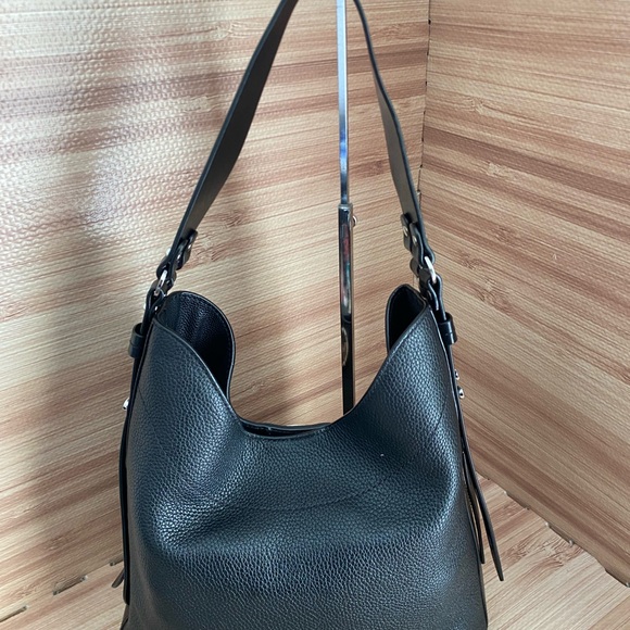 Michael Kors Black Pebbled Leather Large Bowery Shoulder Bag - Picture 7 of 14